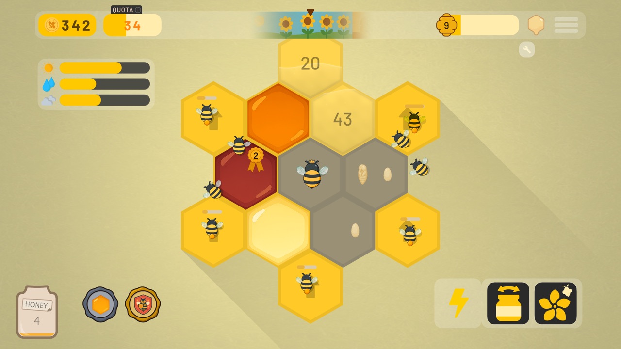 A living hive in full summer flow
