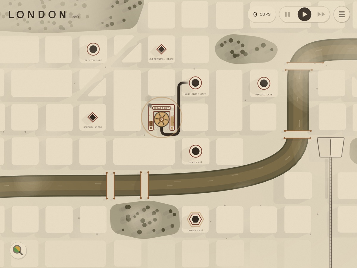 Drawing the first delivery route from the roastery