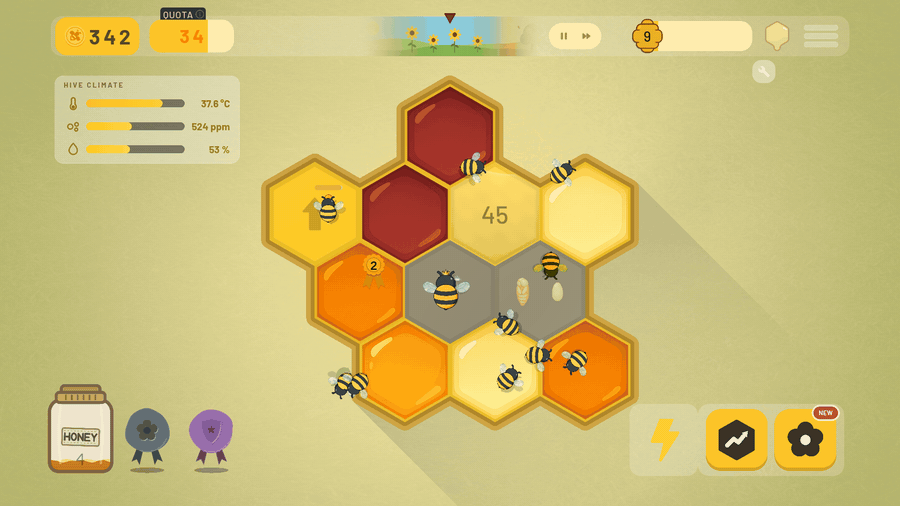 The living hive in full summer flow