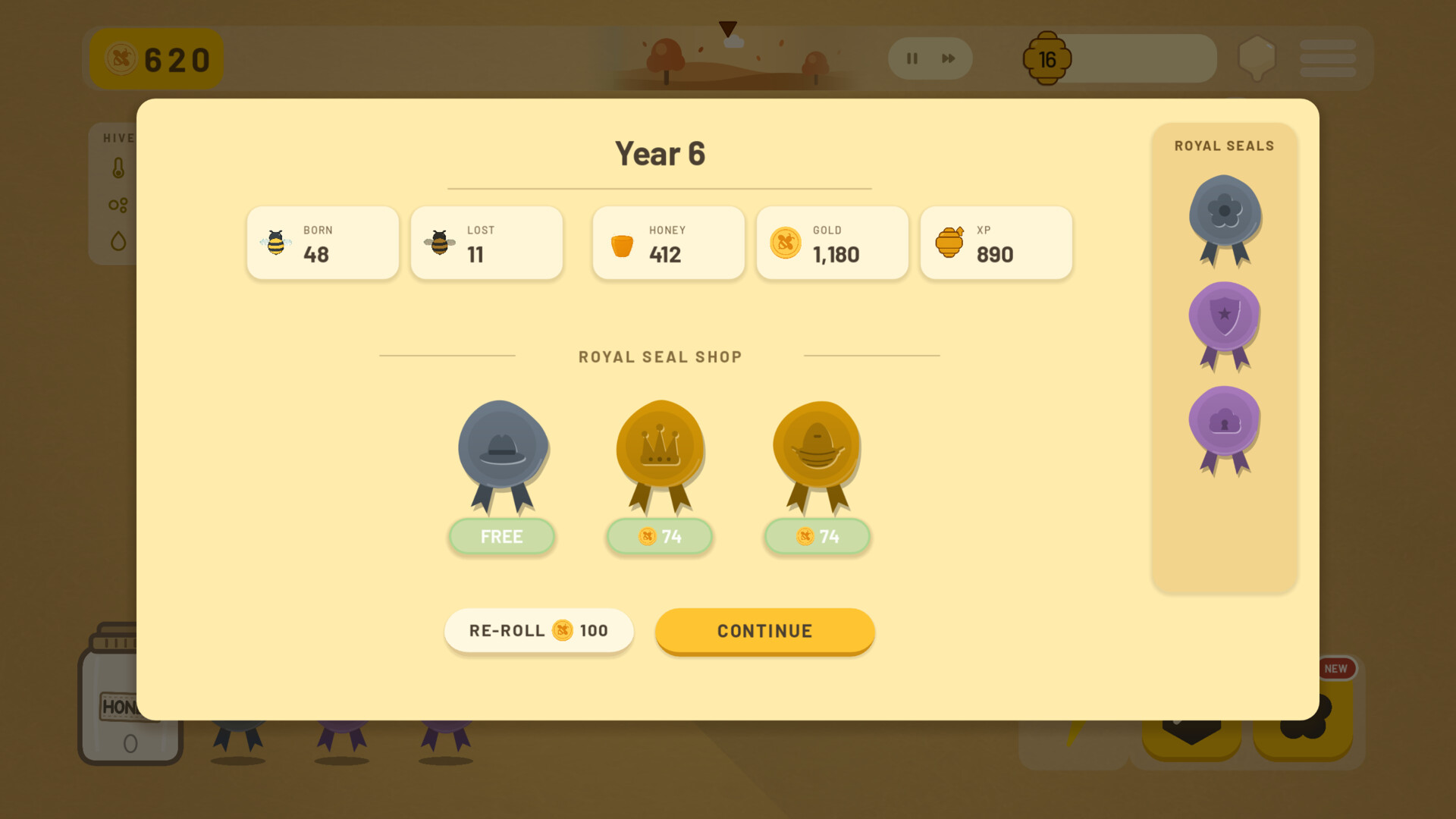Pinning a Royal Seal at year end